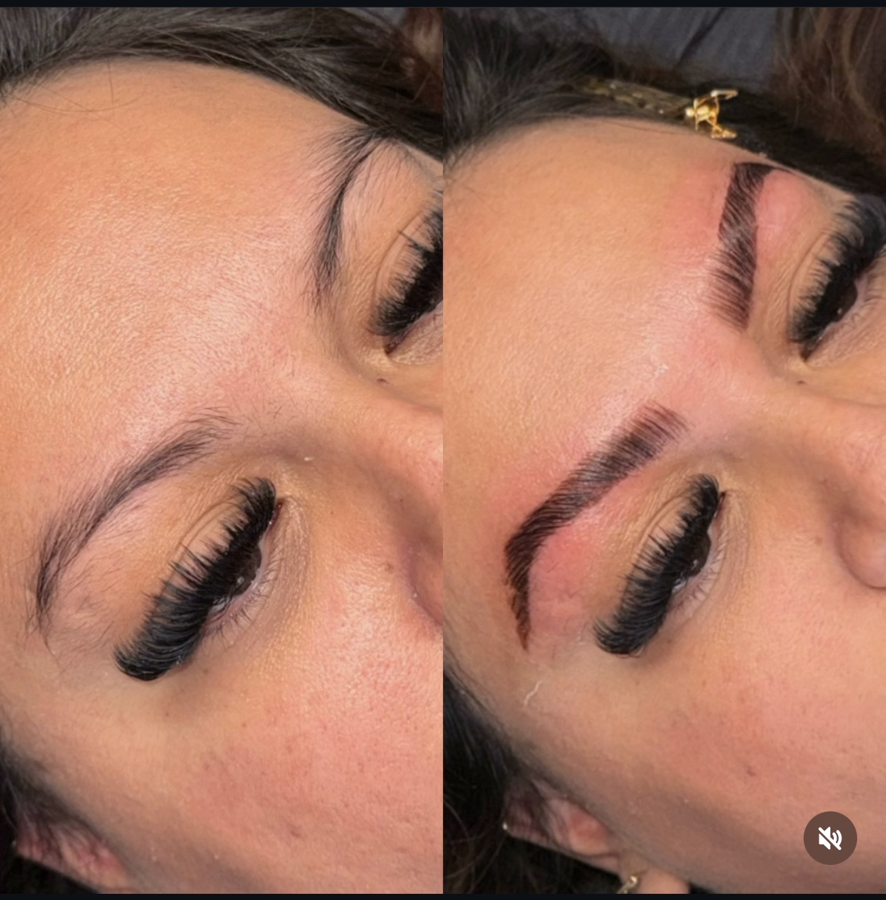Brow Lamination Before After